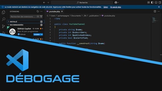 Débogage | Visual Studio Code - EP9 | Jason CHAMPAGNE