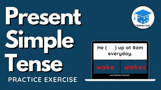 Present Simple Tense Game | Games4esl