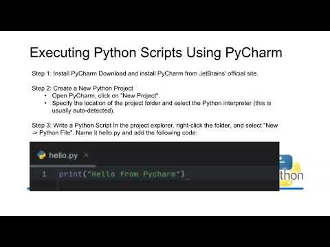 Executing Python Scripts