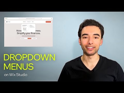 Create interactive dropdown menus | Wix Studio