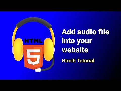 Insert Audio file into a Website Using HTML5