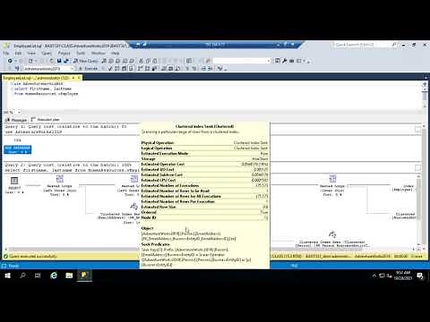 Viewing SQL Server query execution plans