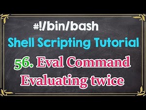 Eval Command - Evaluating Twice Shell Scripting - Tech Arkit