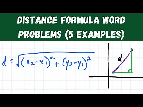 distance formula word problems (5 examples!)