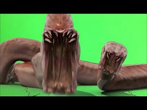 Green Screen Sandworm / Sci fi worm / alien worm / mutant worm 5