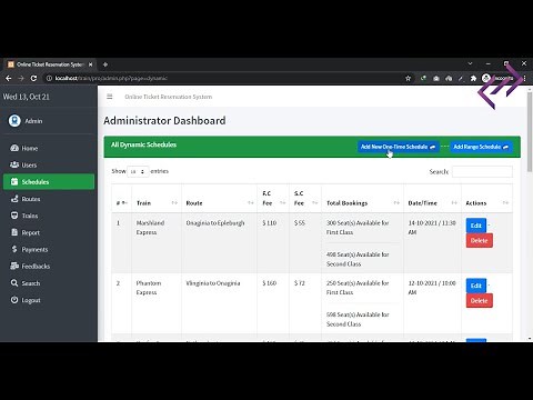 Online Ticket Reservation System in PHP MySQL with Source Code - CodeAstro