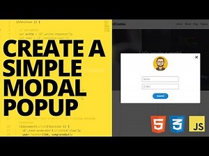 Create a Simple Popup Modal