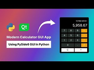 How To Make A Modern Calculator using PySide6 GUI In Python | 2023