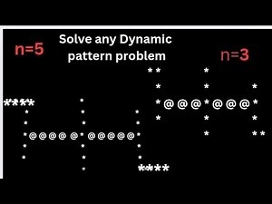 How to Solve Any Dynamic Pattern In Java || Java pattern Interview Questions in 2025. #tech
