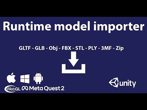Runtime model importer (from storage/URL + download and save model)in unity