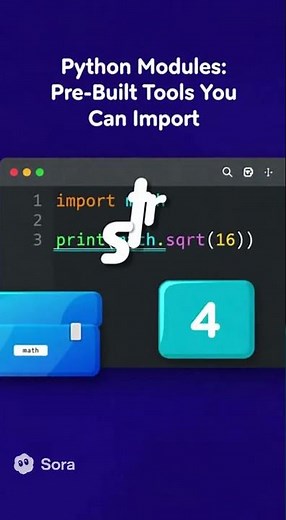 Python Modules in 10 Seconds (AI-Generated Visual Explainer)