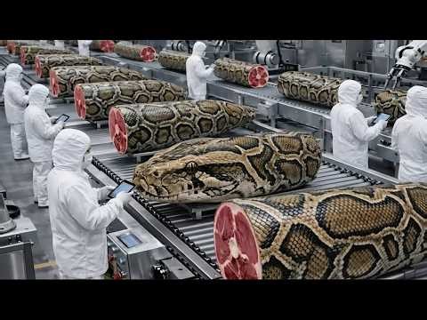 The Complete Python Farming Process: AI vs Traditional Methods | Meat and Skin