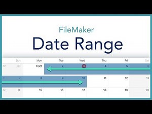 FileMaker Date Range Script