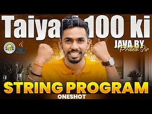 String in Java One Shot Class 10 ICSE | Class 10 Computer | String Java Crash Course
