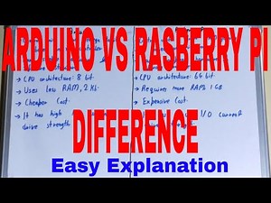 Arduino vs Raspberry Pi|Difference between Arduino and Raspberry Pi|Arduino and Raspberry Pi
