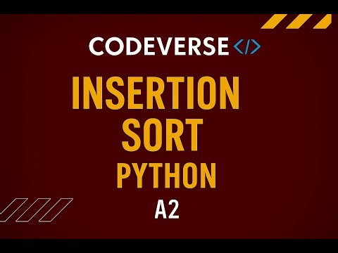 Insertion Sort in Python Explained | A2 Level | CodeVerse