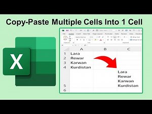Copy-Paste Multiple Cells Into One Single Cell in Excel