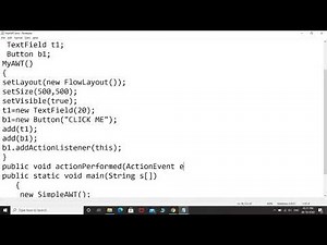Implementing event handling in Java.