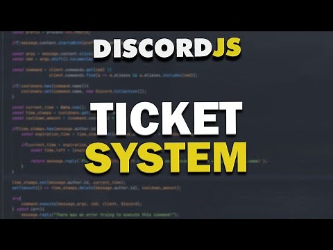 Code A Discord Bot - Ticket System Basic (2021)