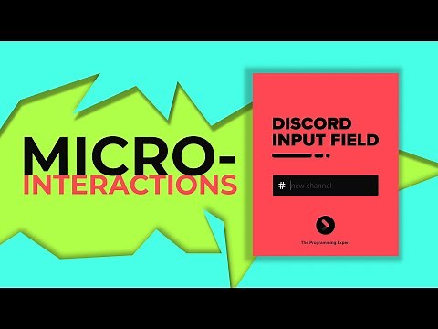 How to make a Discord Input in HTML & CSS | Micro-Interaction & JavaScript Validation