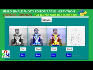 I Build a photo aditor app using python (tkinter+opencv)