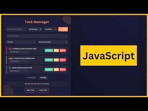 JavaScript Todo List Project [With Source Code]