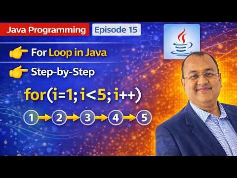 Episode 15 | For Loop in Java Explained | Syntax, Examples & Programs | Nested For Loop with Output