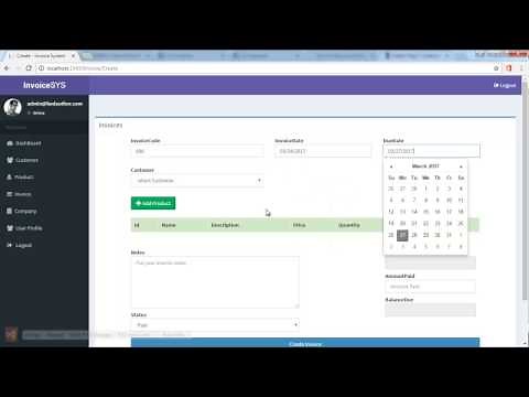 Easy invoice generator with ASP.NET MVC 5 Entity framework