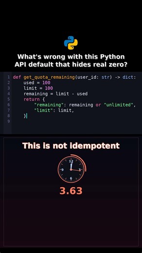 Whats wrong with this Python API default that hides real zero? #pythonreliability