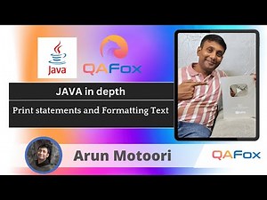 Session 15 - Print statements and Formatting text in Java