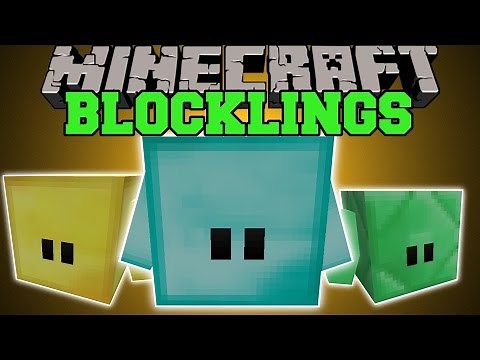 Minecraft: BLOCKLINGS (BLOCKS THAT GROW BIGGER AND STRONGER!) Mod Showcase