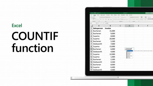 Use the COUNTIF function in Microsoft Excel