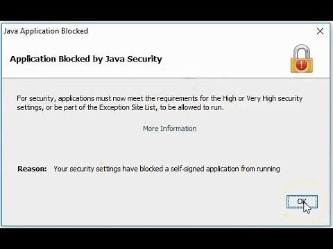 Java Fix : Applications Blocked by Security Settings for Windows 10 , 8, 7- Solved