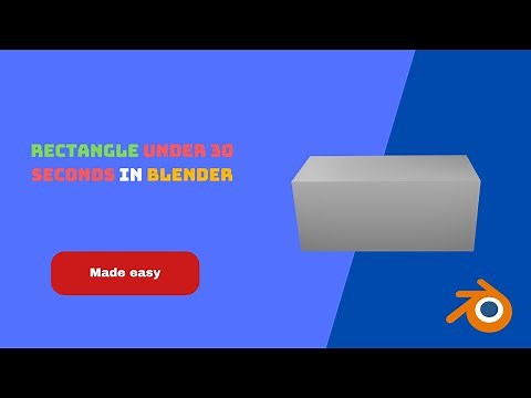 How to make a rectangle in Blender (Very Easy)