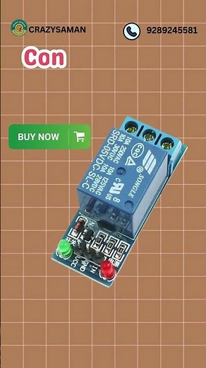 5V 1 Channel Relay Module | Low Level Trigger #relay #relaymodule #iotprojects #arduinoproject