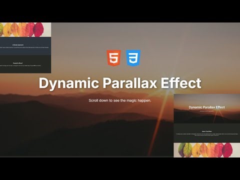 Parallax Scrolling Effect | Responsive Double & Dynamic Parallax Scrolling Effect Using HTML & CSS