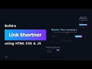 Learn to Build a Link Shortener with HTML, CSS, and JavaScript!