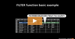 FILTER function basic example