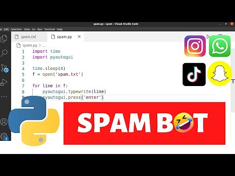 How to create a spam bot with 5 line of Python Code