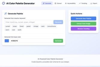 AI-Powered Color Palette Generator