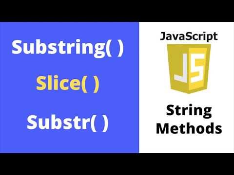 JavaScript Substring Example | Slice, Substr, and Substring Methods in JS