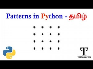 #01 | Python Tutorial | Python Programming Tutorial for Beginners| Square-Pattern printing| தமிழில்