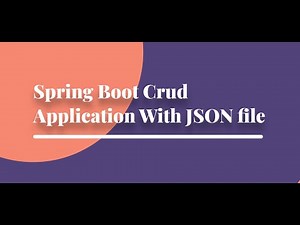 Spring boot crud example with JSON file