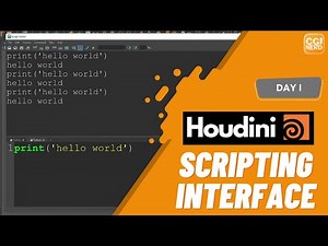 Day 1 - Houdini Scripting Interface | Houdini 10 Day Introduction to Python