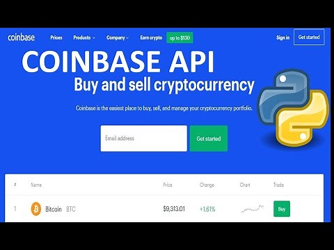 Coinbase API with Python | #22 (Python for Finance #4)