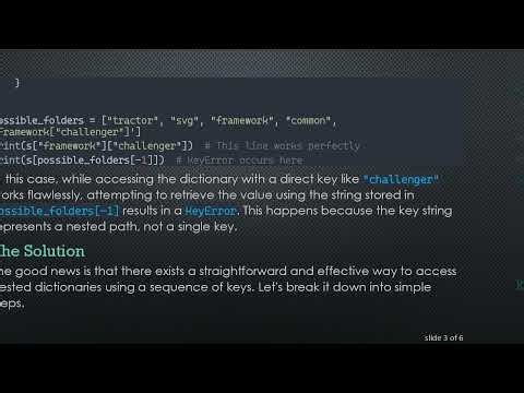 How to Access Nested Dictionary Values in Python by Keys Easily
