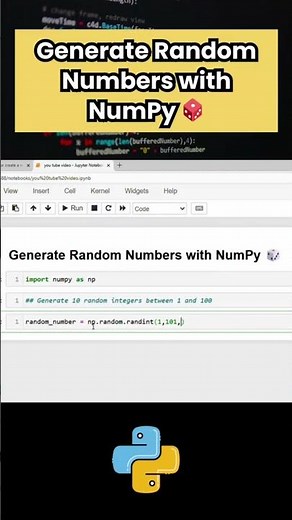 How to Generate Random Numbers in python | Random Numbers in Python #python #shorts
