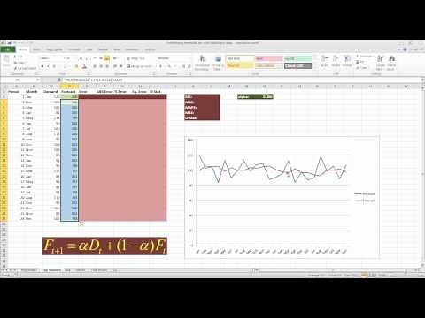 Forecasting with Exponential Smoothing in Excel