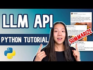 Using LLM API in Python to Generate Summaries | Python AI Tutorial