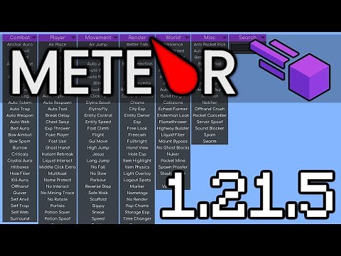 DOWNLOAD: Meteor Hacked Client - FREE - Minecraft 1.21.5